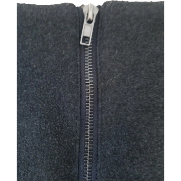 Six Crisp Days Size Medium Gray Wool Blend ZipUp Front Mini Skirt Anthropologie - Picture 8 of 15